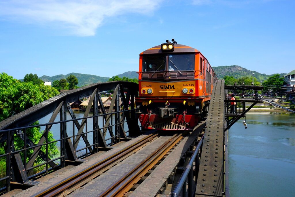 Kanchanaburi Bridge on the River Kwai