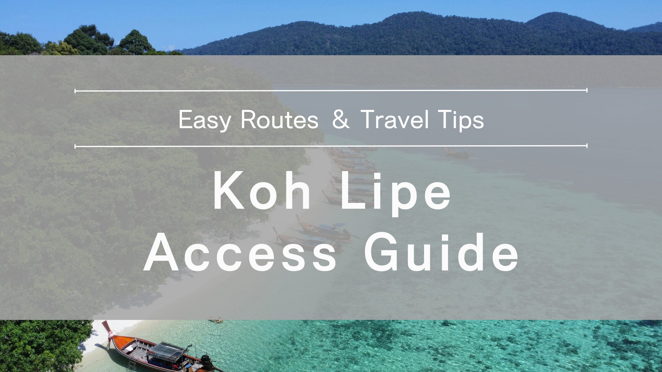 how-to-get-to-koh-lipe