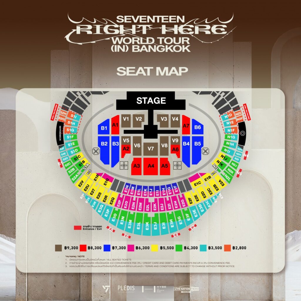 Rajamangala Stadium Seating Map & View