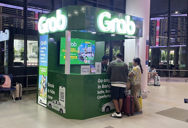 Grab counter at Don Mueang Airport