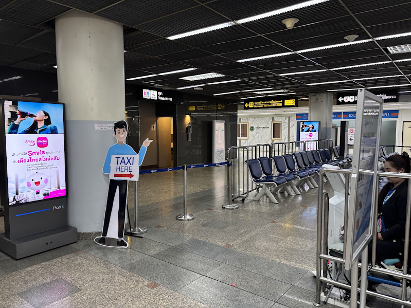 Metered taxi stand at Don Mueang Airport