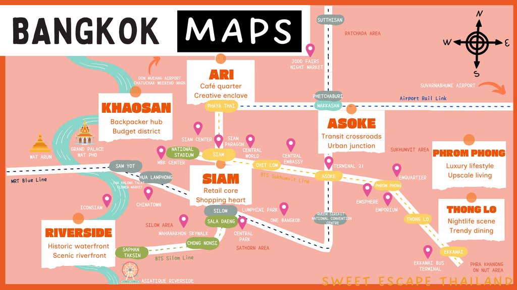 Bangkok Area Map